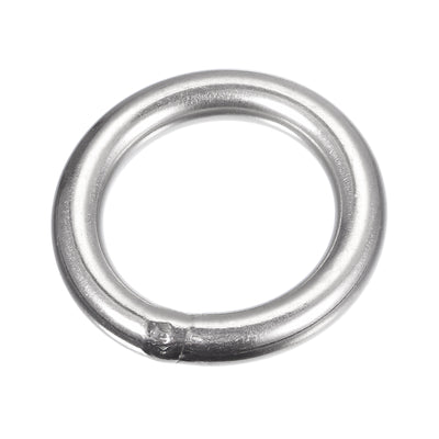 Harfington Uxcell 304 Stainless Steel O Rings, Multi-Purpose Metal Welded O-rings Round Rings