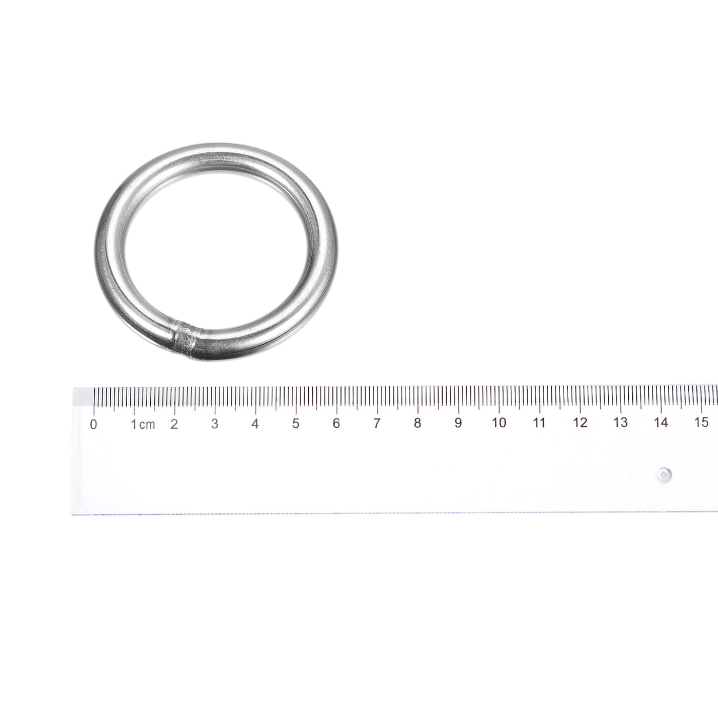 uxcell Uxcell 304 Stainless Steel O Rings, Multi-Purpose Metal Welded O-rings Round Rings