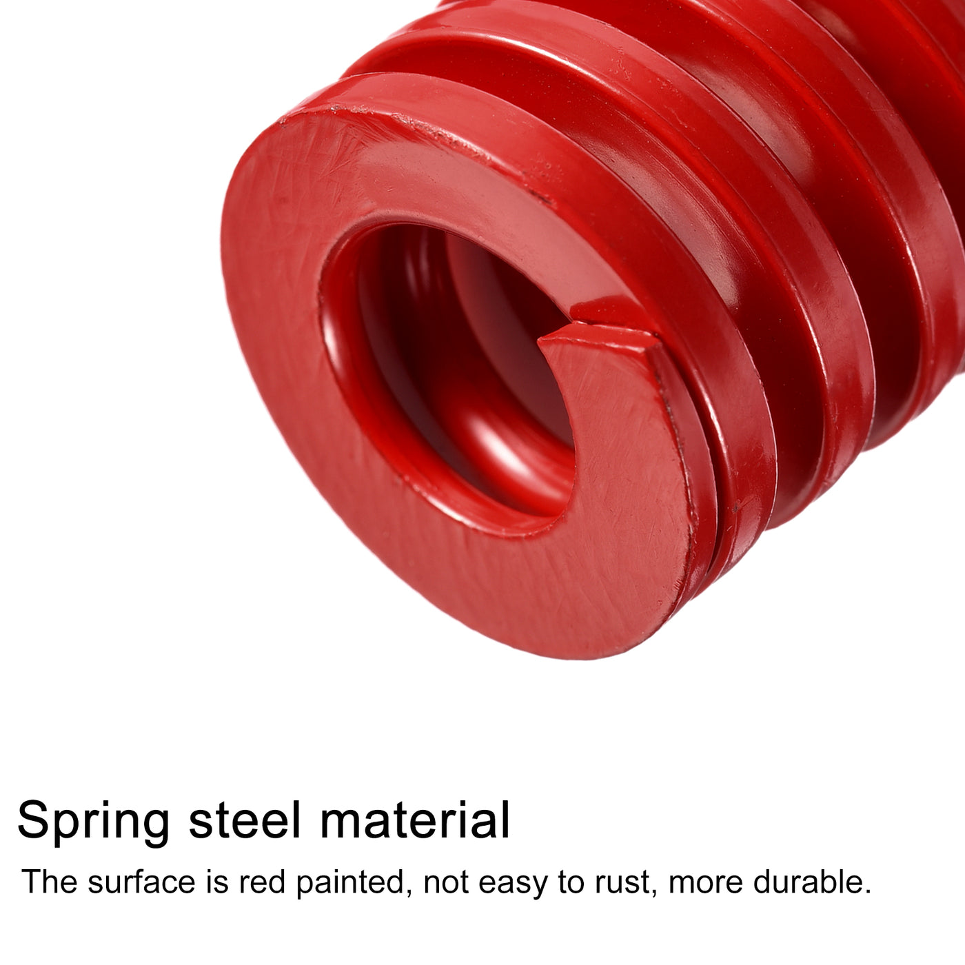 uxcell Uxcell Die Spring, 2pcs 25mm OD 30mm Long Spiral Stamping Medium Load Compression, Red