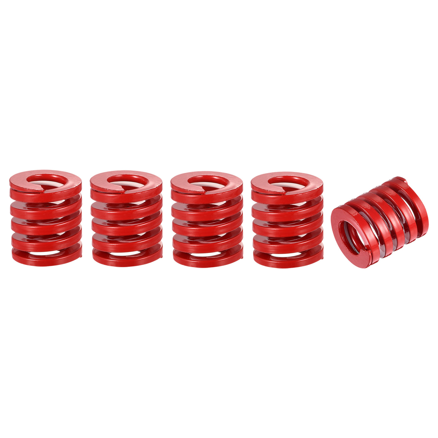 uxcell Uxcell Die Spring, 5pcs 25mm OD 30mm Long Spiral Stamping Medium Load Compression, Red