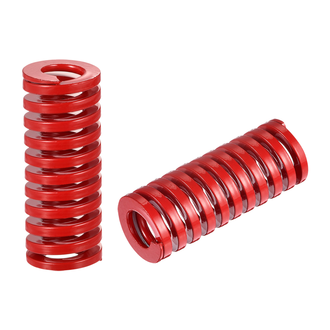 uxcell Uxcell Die Spring, 2pcs 25mm OD 60mm Long Spiral Stamping Medium Load Compression, Red