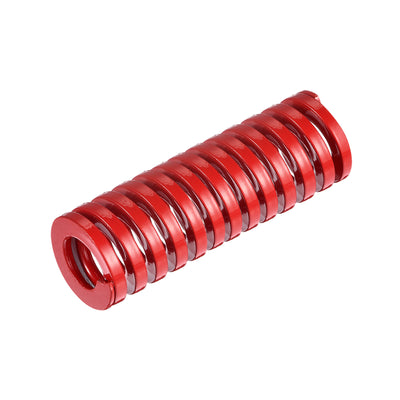 uxcell Uxcell Die Spring, 25mm OD 75mm Long Spiral Stamping Medium Load Compression, Red