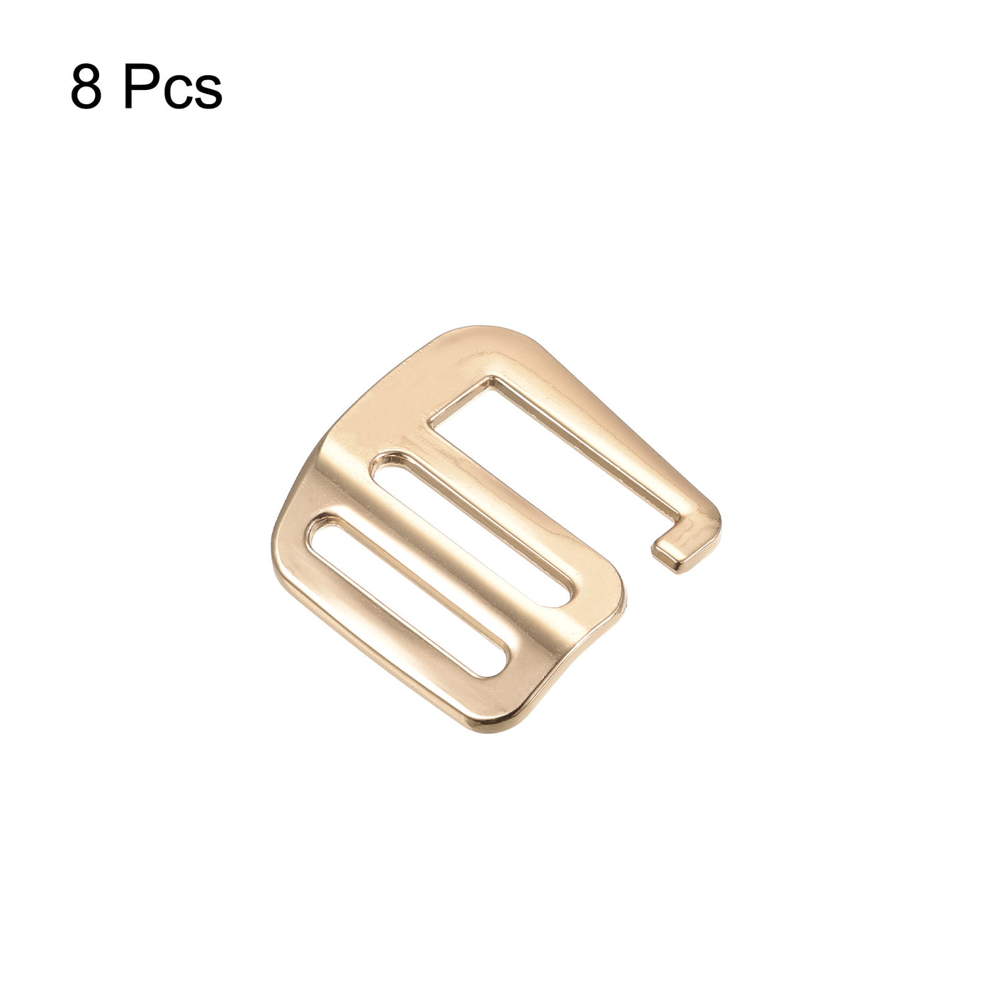 uxcell Uxcell 0.98" Webbing Release G Hook Buckle Adjusters for Backpack Strap, 8Pcs Gold