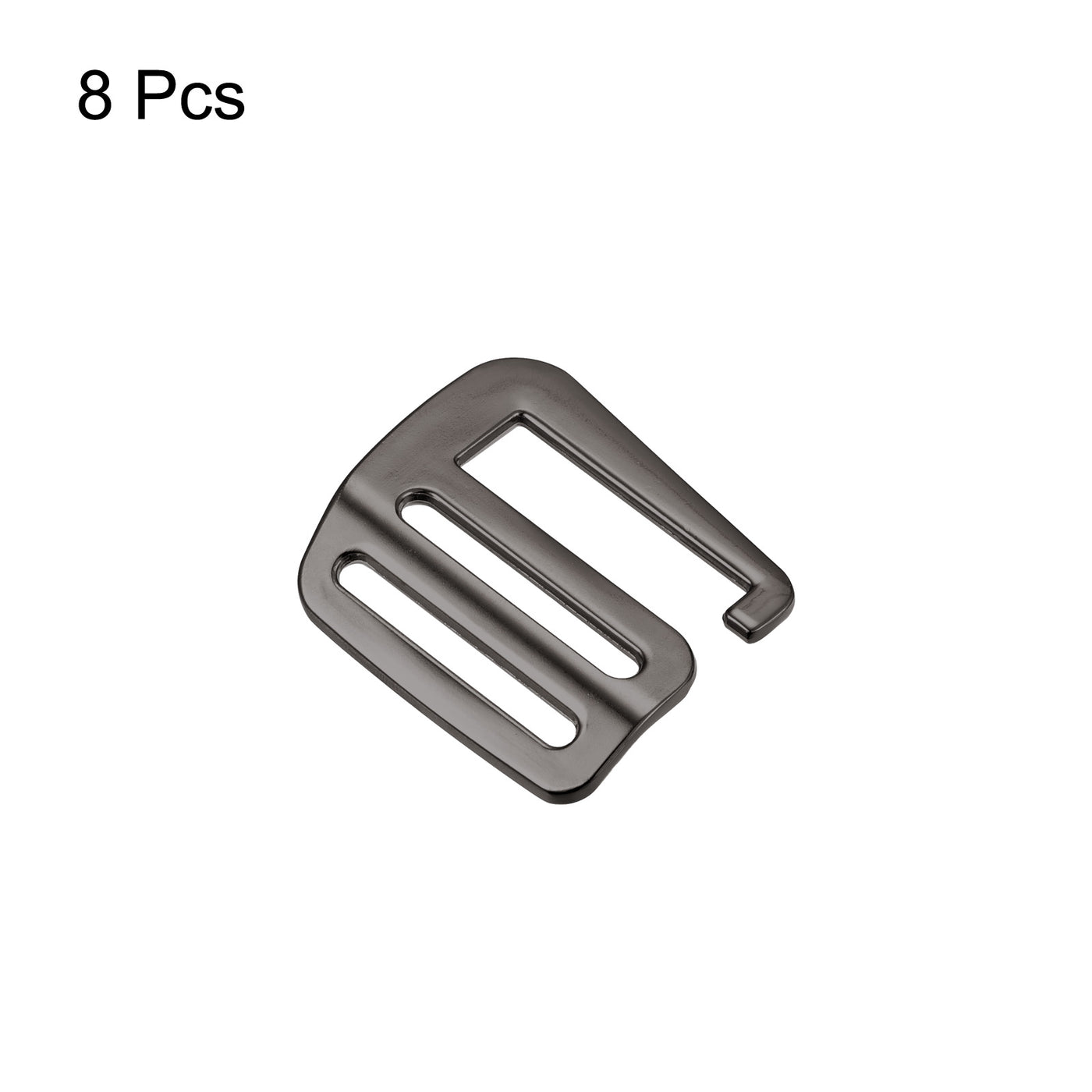 uxcell Uxcell 1.26" Webbing Release G Hook Buckle Adjusters for Backpack Strap, 8Pcs Dark Grey