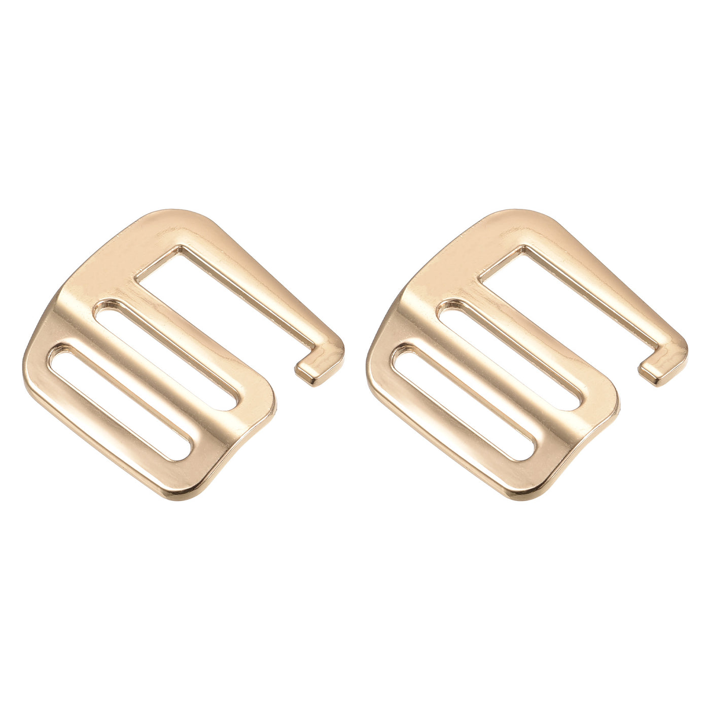 uxcell Uxcell 0.98" Webbing Release G Hook Buckle Adjusters for Backpack Strap, 2Pcs Gold