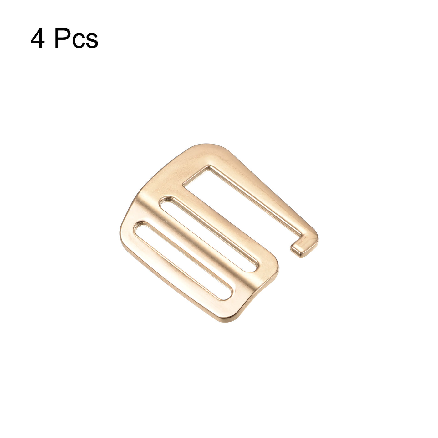 uxcell Uxcell 1.26" Webbing Release G Hook Buckle Adjusters for Backpack Strap, 4Pcs Gold