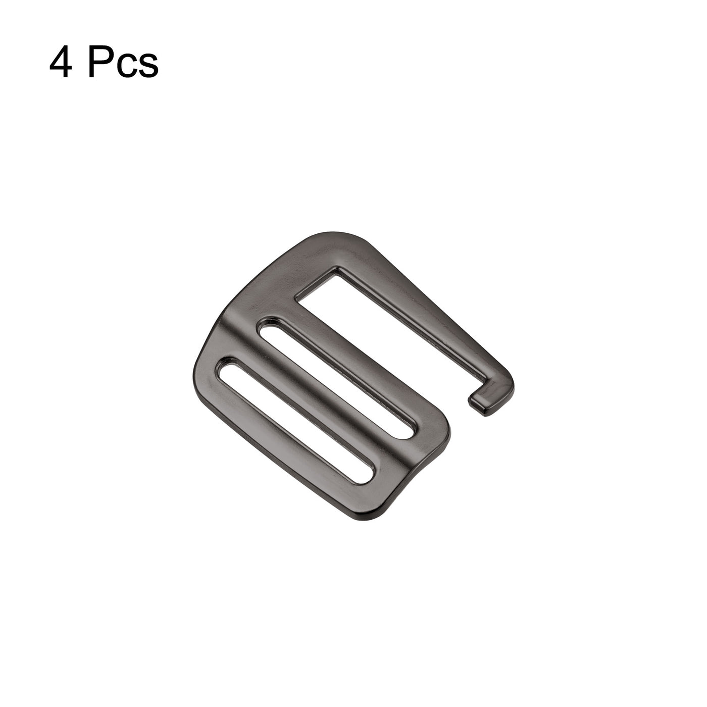 uxcell Uxcell 1.26" Webbing Release G Hook Buckle Adjusters for Backpack Strap, 4Pcs Dark Grey