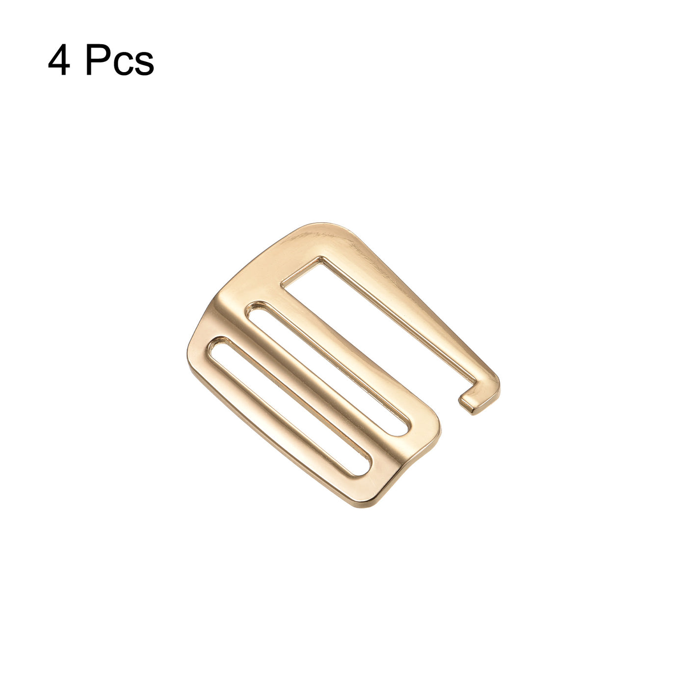 uxcell Uxcell 1.5" Webbing Release G Hook Buckle Adjusters for Backpack Strap, 4Pcs Gold