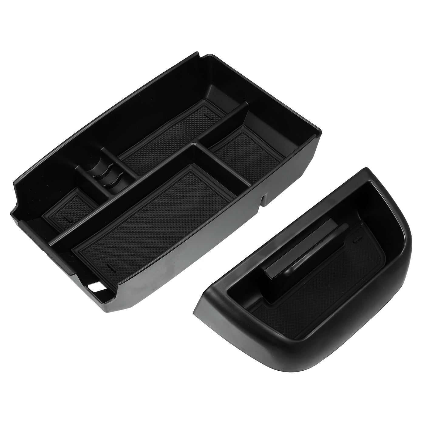 X AUTOHAUX Set of 2 Car Center Console Armrest Storage Box Tray Dashboard Organizer Insert Tray Fit For Ford Bronco Sport 2021 2022 2023