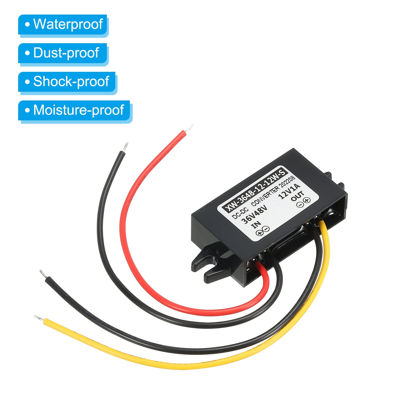 Harfington DC 36V 48V bis DC 12V 1A 12W Stromrichter Regler für LED Sonnenanlage