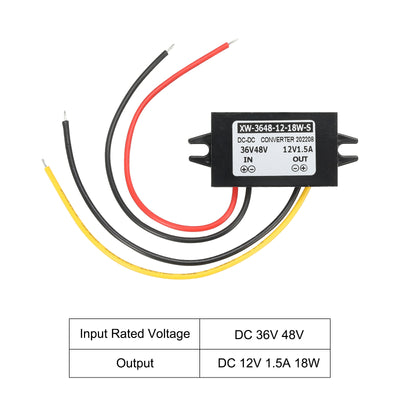 Harfington DC 36V 48V bis DC 12V 1.5A 18W Leistung Wandler Transformer Plastik Schale für LED Solaranlage