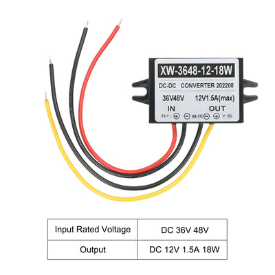 Harfington DC 36V 48V bis DC 12V 1.5A 18W Leistung Wandler Regler Plastik Schale für LED Solaranlage