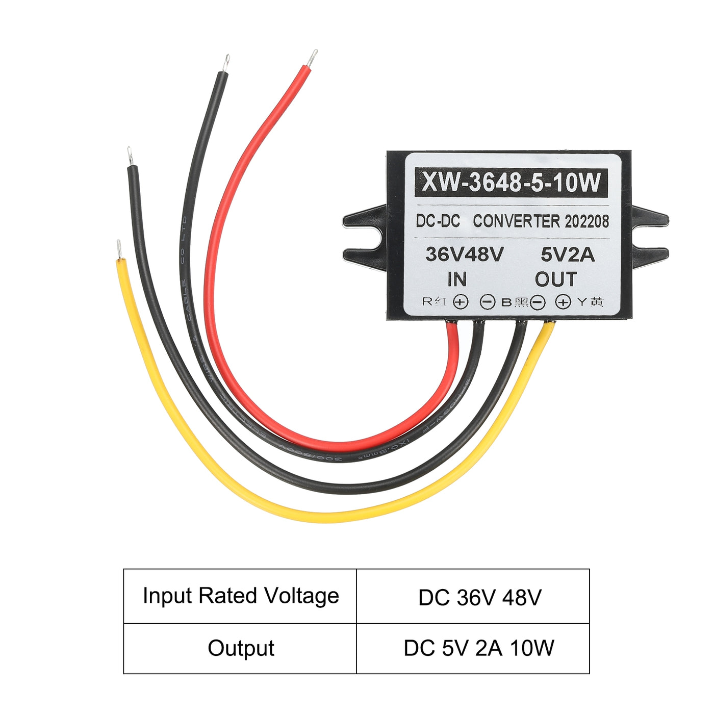 Harfington DC 36V 48V bis DC 5V 2A 10W Leistung Wandler Regler Kunststoff Schale für LED Solaranlage