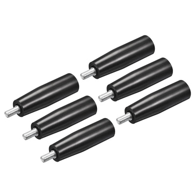 uxcell Uxcell Revolving Handle Grip, 6Pcs M8x82mm(DxL) Threaded Handwheel for Lathe