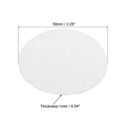 Harfington 58mm/2.28" Foam Lid Liner, 150 Pack PS Foam Resistant Tamper Pressure Sensitive Seal for Bottle Cap Liners Seals