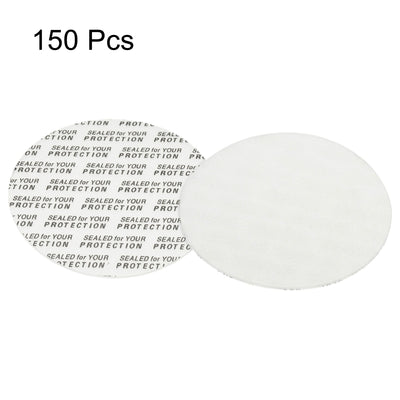 Harfington 58mm/2.28" Foam Lid Liner, 150 Pack PS Foam Resistant Tamper Pressure Sensitive Seal for Bottle Cap Liners Seals