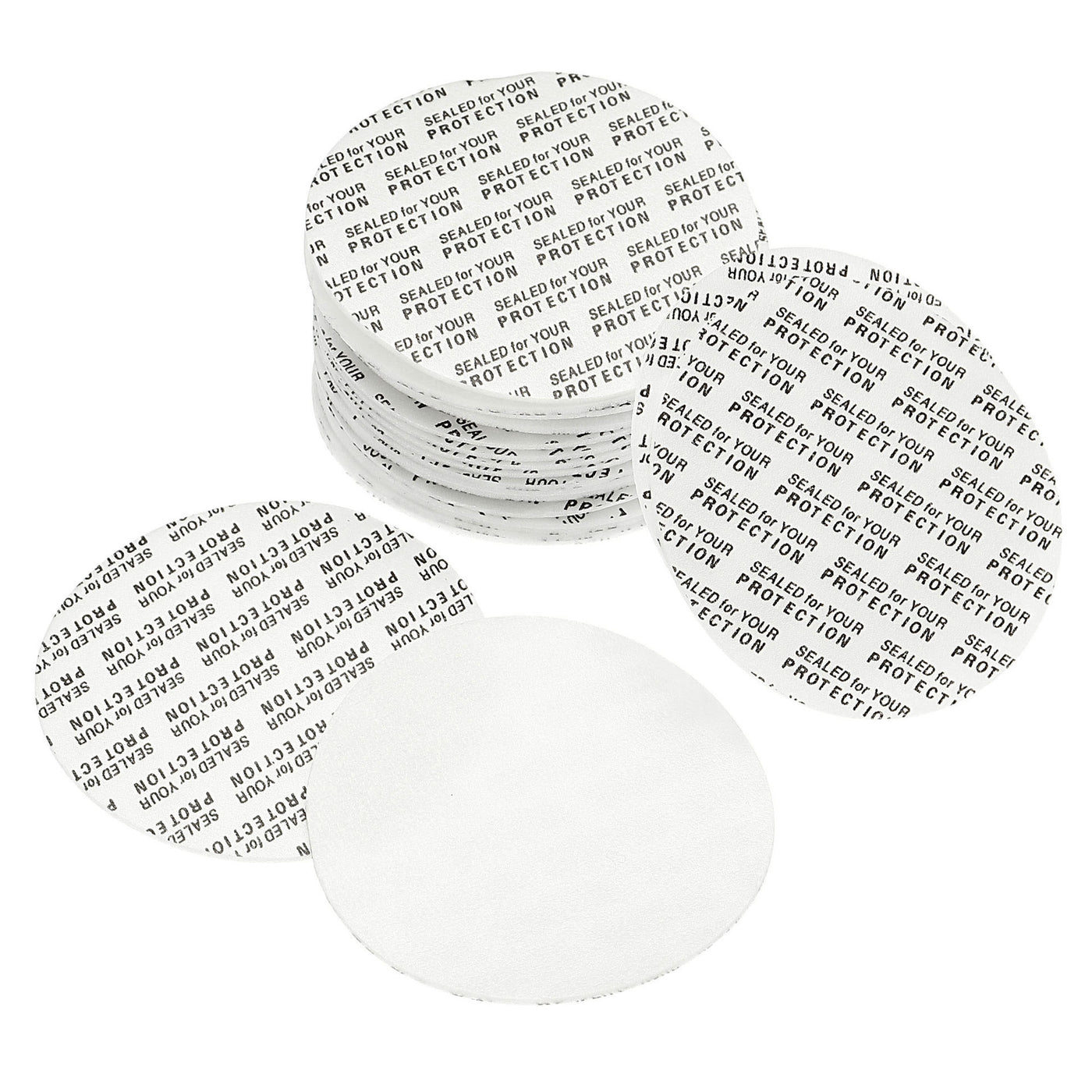 Harfington 58mm/2.28" Foam Lid Liner, 150 Pack PS Foam Resistant Tamper Pressure Sensitive Seal for Bottle Cap Liners Seals