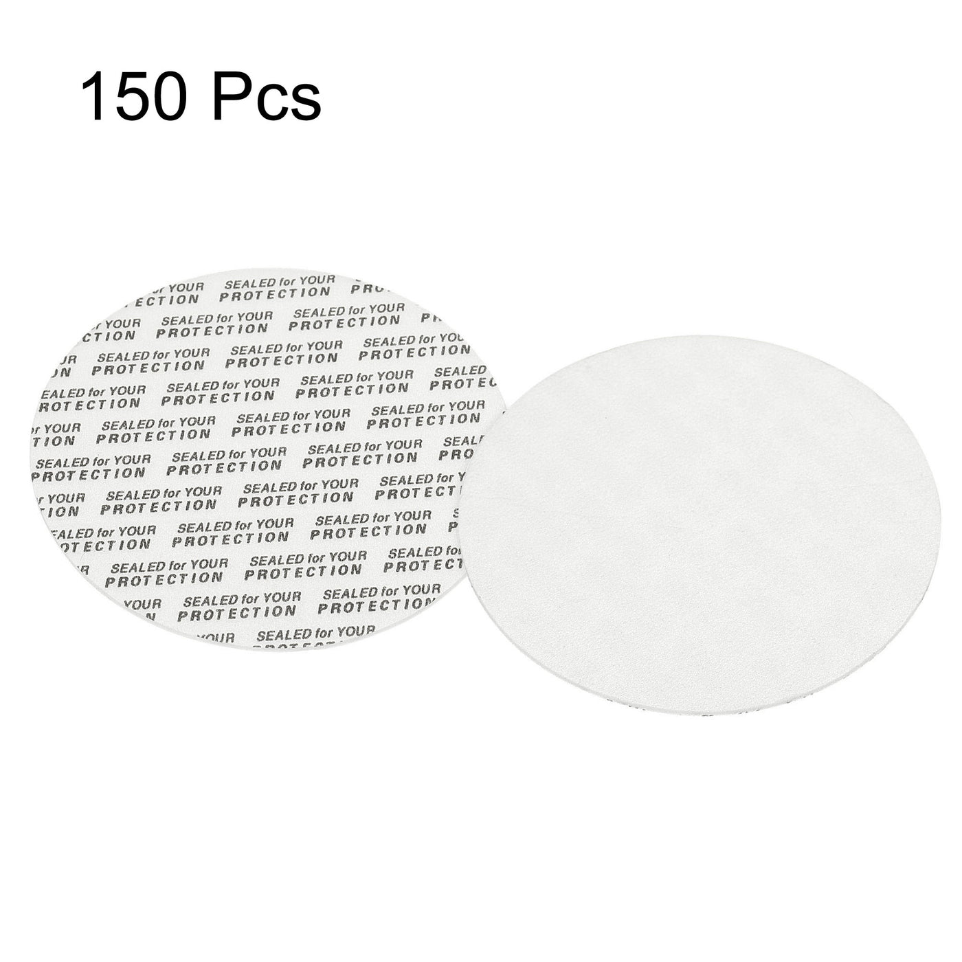 Harfington 67mm/2.64" Foam Lid Liner, 150 Pack PS Foam Resistant Tamper Pressure Sensitive Seal for Bottle Cap Liners Seals