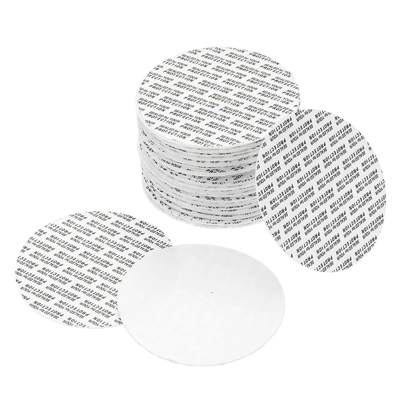 Harfington 70mm/2.76" Foam Lid Liner, 150 Pack PS Foam Resistant Tamper Pressure Sensitive Seal for Bottle Cap Liners Seals