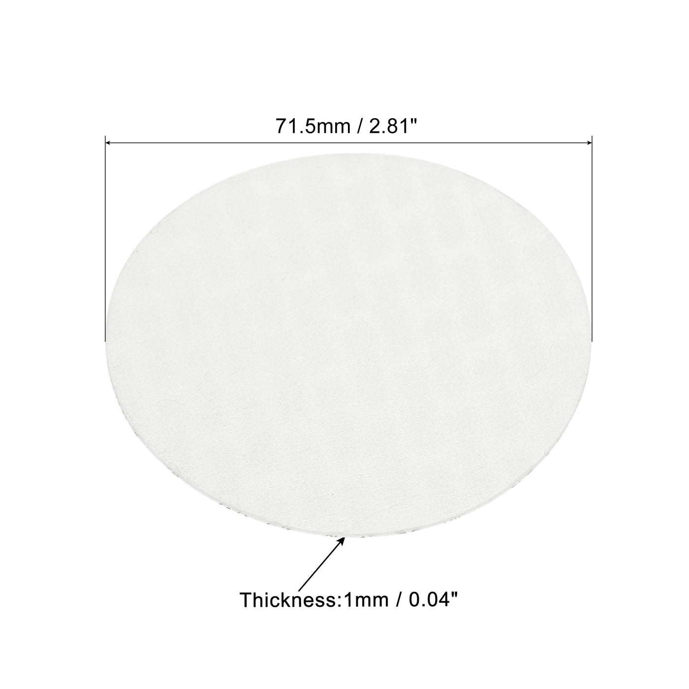 Harfington 71.5mm/2.81" Foam Lid Liner, 150 Pack PS Foam Resistant Tamper Pressure Sensitive Seal for Bottle Cap Liners Seals