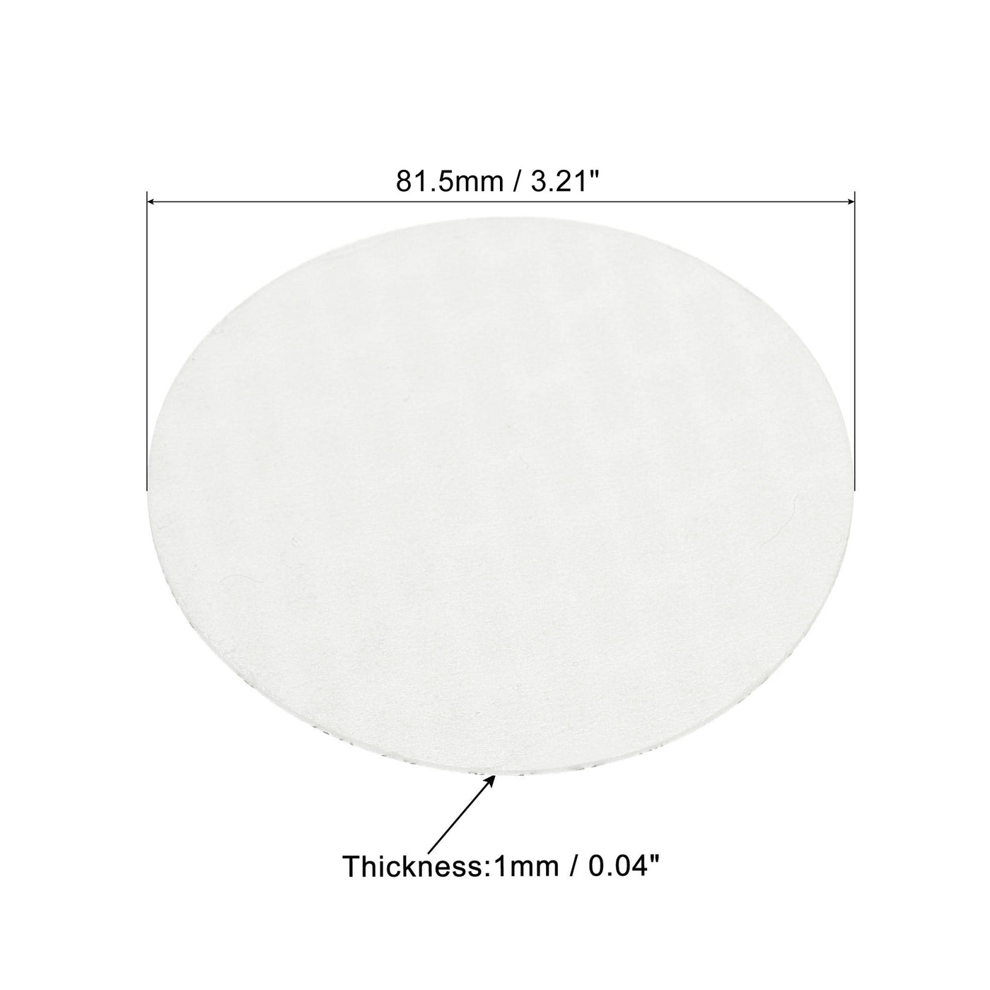 Harfington 81.5mm/3.21" Foam Lid Liner, 150 Pack PS Foam Resistant Tamper Pressure Sensitive Seal for Bottle Cap Liners Seals