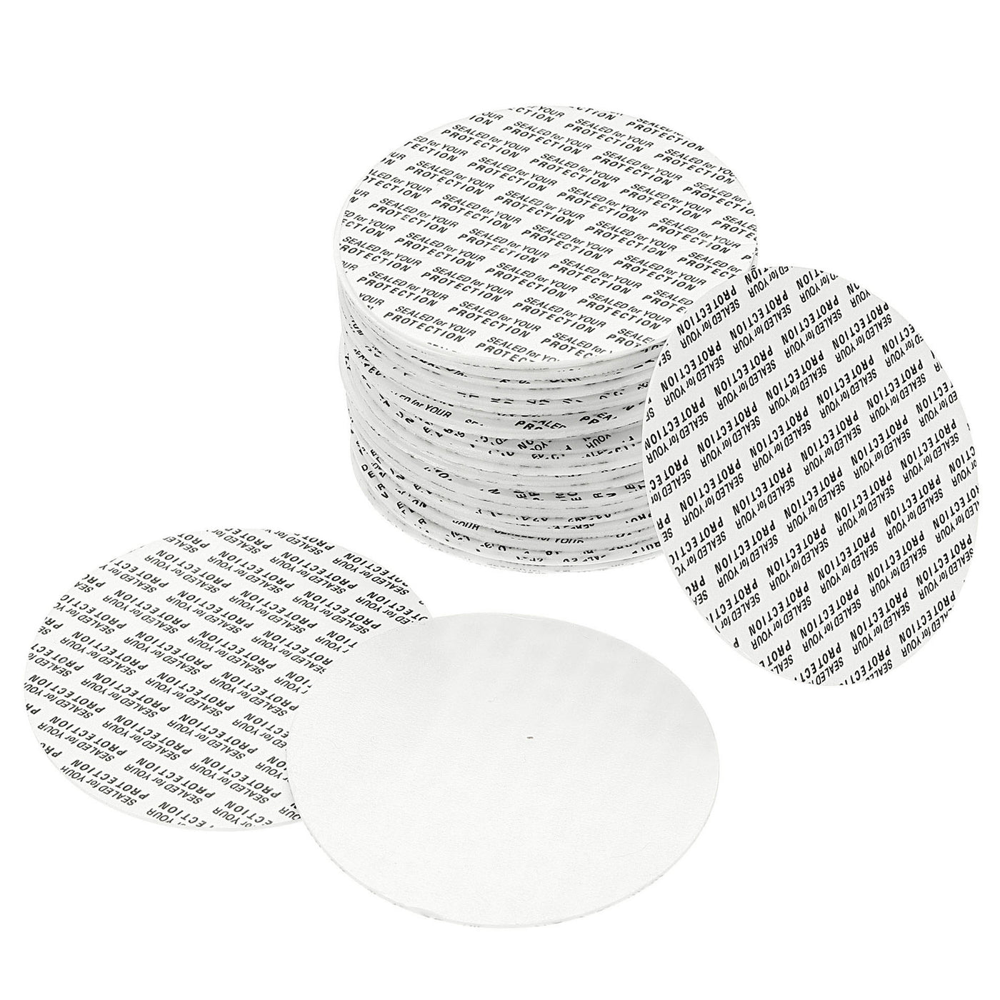 Harfington 83mm/3.27" Foam Lid Liner, 150 Pack PS Foam Resistant Tamper Pressure Sensitive Seal for Bottle Cap Liners Seals