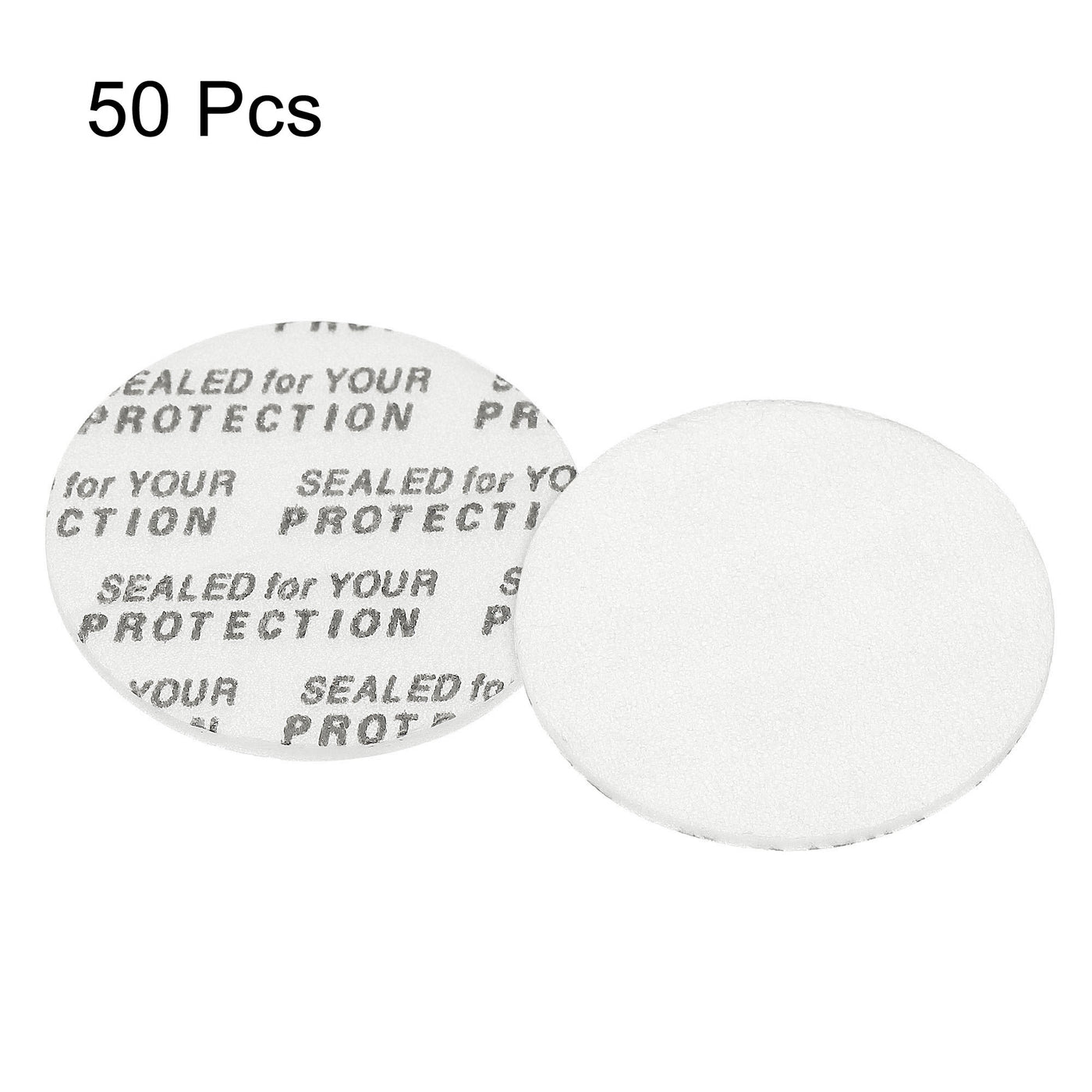 Harfington 30mm/1.18" Foam Lid Liner, 50 Pack PS Foam Resistant Tamper Pressure Sensitive Seal for Bottle Cap Liners Seals