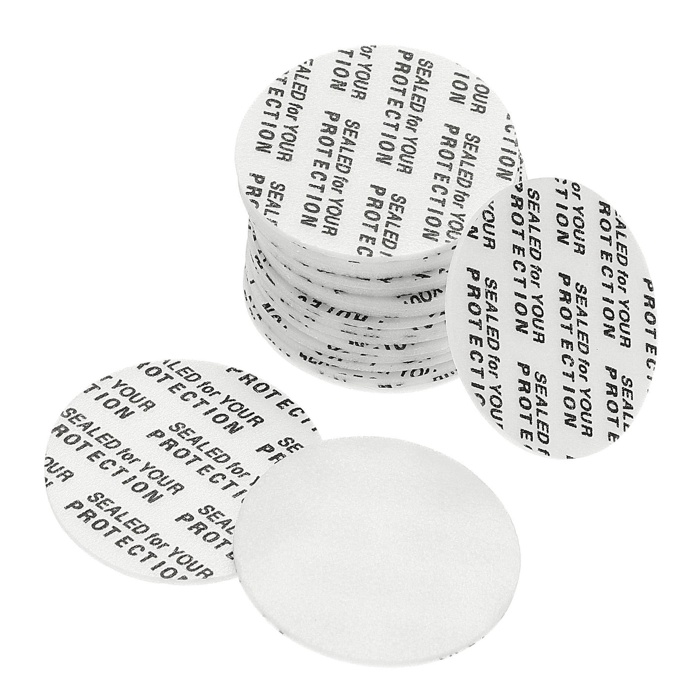 Harfington 30mm/1.18" Foam Lid Liner, 50 Pack PS Foam Resistant Tamper Pressure Sensitive Seal for Bottle Cap Liners Seals