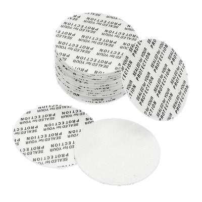 Harfington 33mm/1.3" Foam Lid Liner, 50 Pack PS Foam Resistant Tamper Pressure Sensitive Seal for Bottle Cap Liners Seals