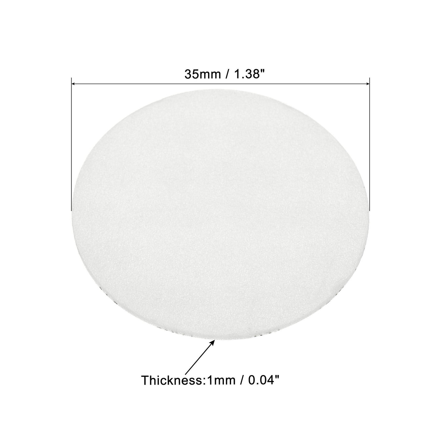 Harfington 35mm/1.38" Foam Lid Liner, 50 Pack PS Foam Resistant Tamper Pressure Sensitive Seal for Bottle Cap Liners Seals