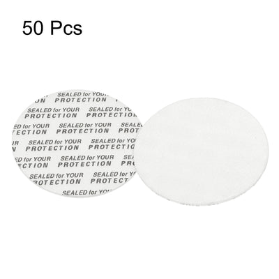 Harfington 38mm/1.5" Foam Lid Liner, 50 Pack PS Foam Resistant Tamper Pressure Sensitive Seal for Bottle Cap Liners Seals