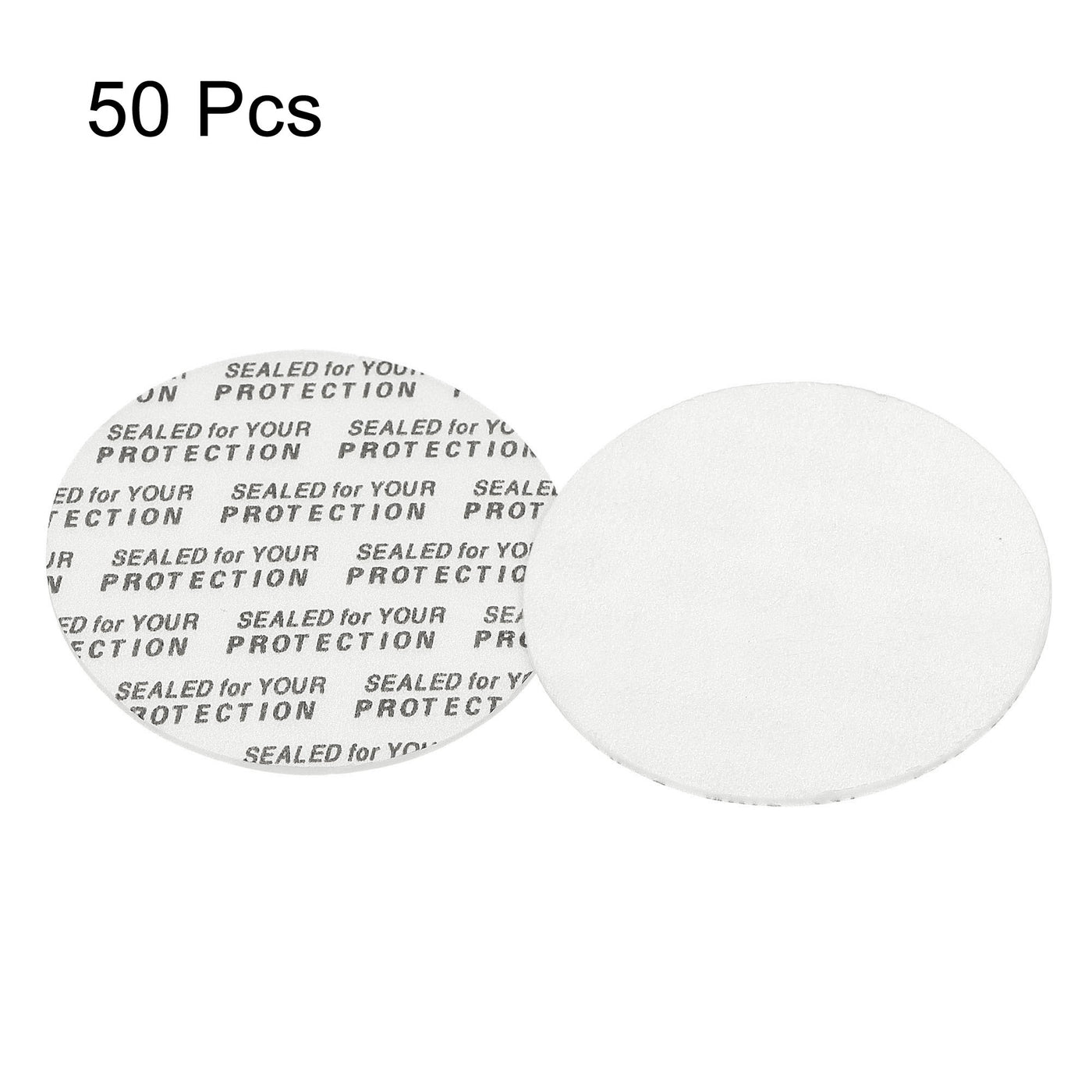 Harfington 39mm/1.54" Foam Lid Liner, 50 Pack PS Foam Resistant Tamper Pressure Sensitive Seal for Bottle Cap Liners Seals