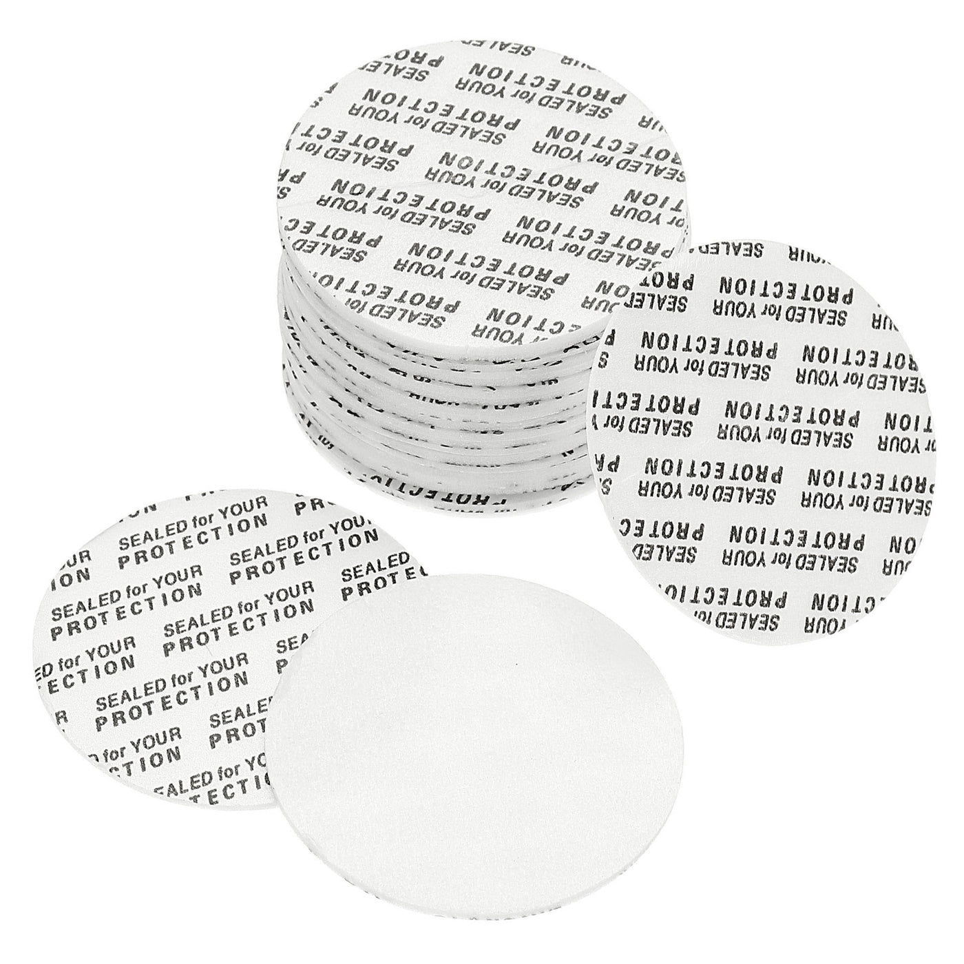 Harfington 48mm/1.89" Foam Lid Liner, 50 Pack PS Foam Resistant Tamper Pressure Sensitive Seal for Bottle Cap Liners Seals