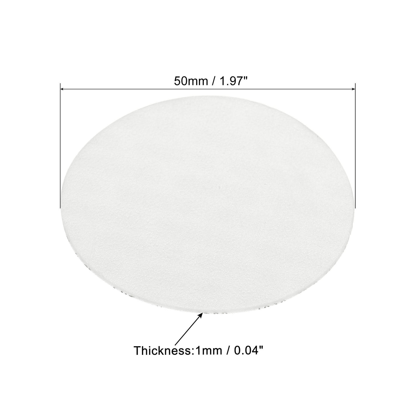 Harfington 50mm/1.97" Foam Lid Liner, 50 Pack PS Foam Resistant Tamper Pressure Sensitive Seal for Bottle Cap Liners Seals