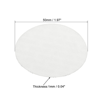 Harfington 50mm/1.97" Foam Lid Liner, 50 Pack PS Foam Resistant Tamper Pressure Sensitive Seal for Bottle Cap Liners Seals