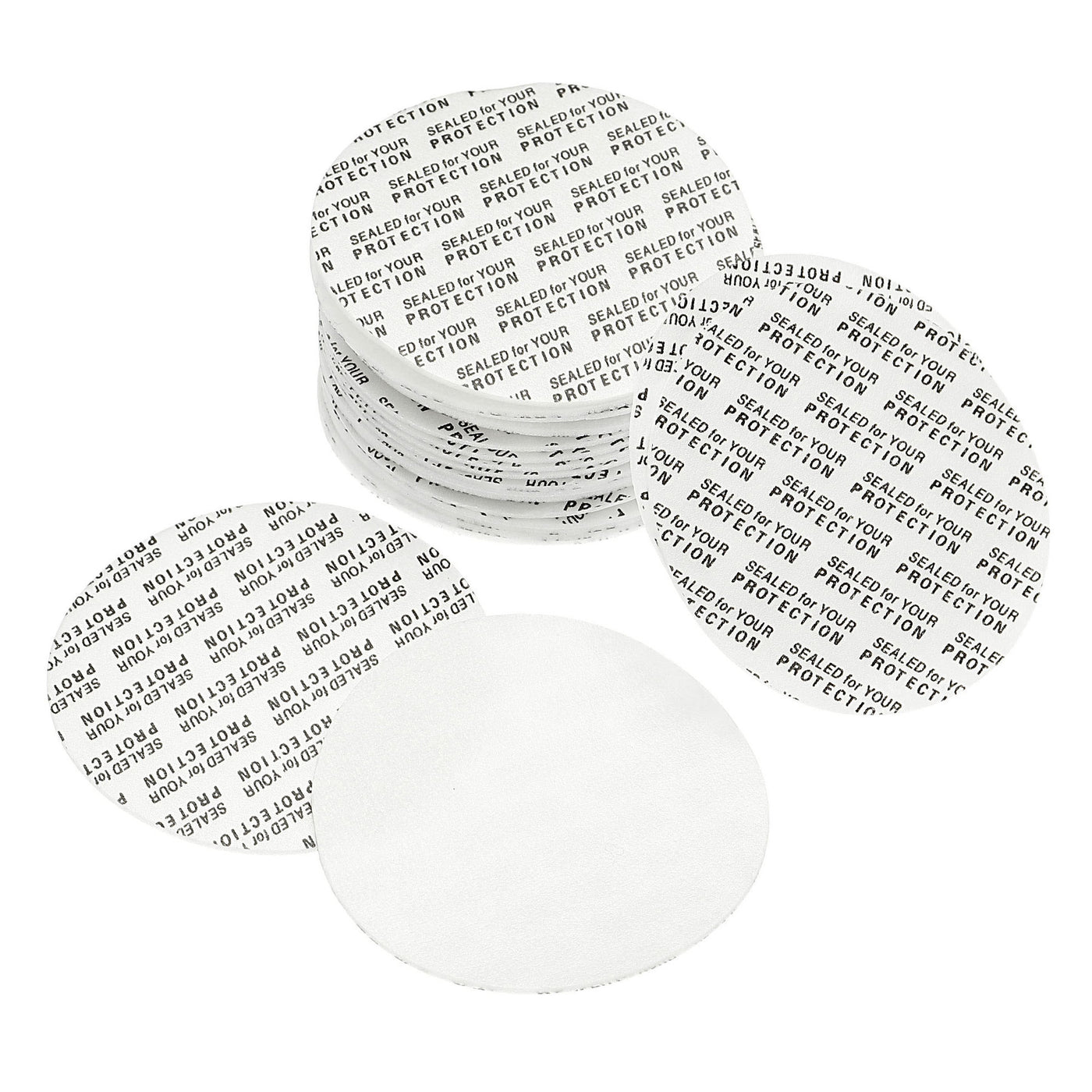 Harfington 50mm/1.97" Foam Lid Liner, 50 Pack PS Foam Resistant Tamper Pressure Sensitive Seal for Bottle Cap Liners Seals