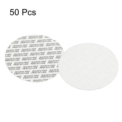 Harfington 65mm/2.56" Foam Lid Liner, 50 Pack PS Foam Resistant Tamper Pressure Sensitive Seal for Bottle Cap Liners Seals