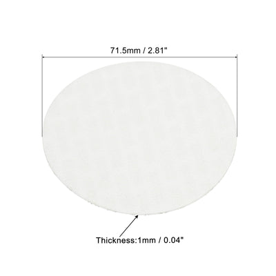 Harfington 71.5mm/2.81" Foam Lid Liner, 50 Pack PS Foam Resistant Tamper Pressure Sensitive Seal for Bottle Cap Liners Seals