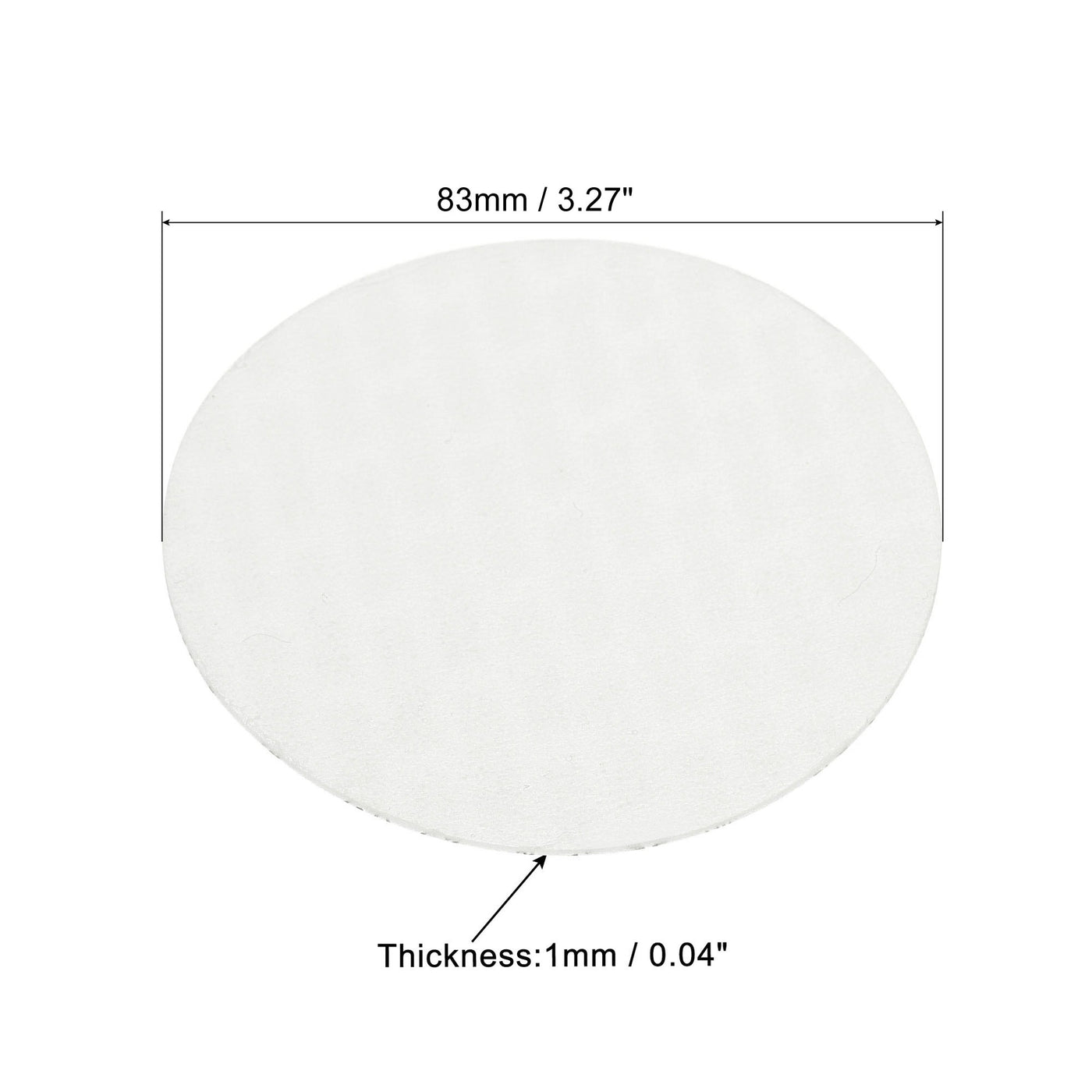 Harfington 83mm/3.27" Foam Lid Liner, 50 Pack PS Foam Resistant Tamper Pressure Sensitive Seal for Bottle Cap Liners Seals