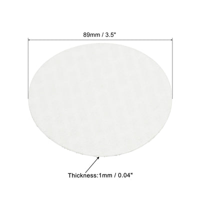 Harfington 89mm/3.5" Foam Lid Liner, 50 Pack PS Foam Resistant Tamper Pressure Sensitive Seal for Bottle Cap Liners Seals