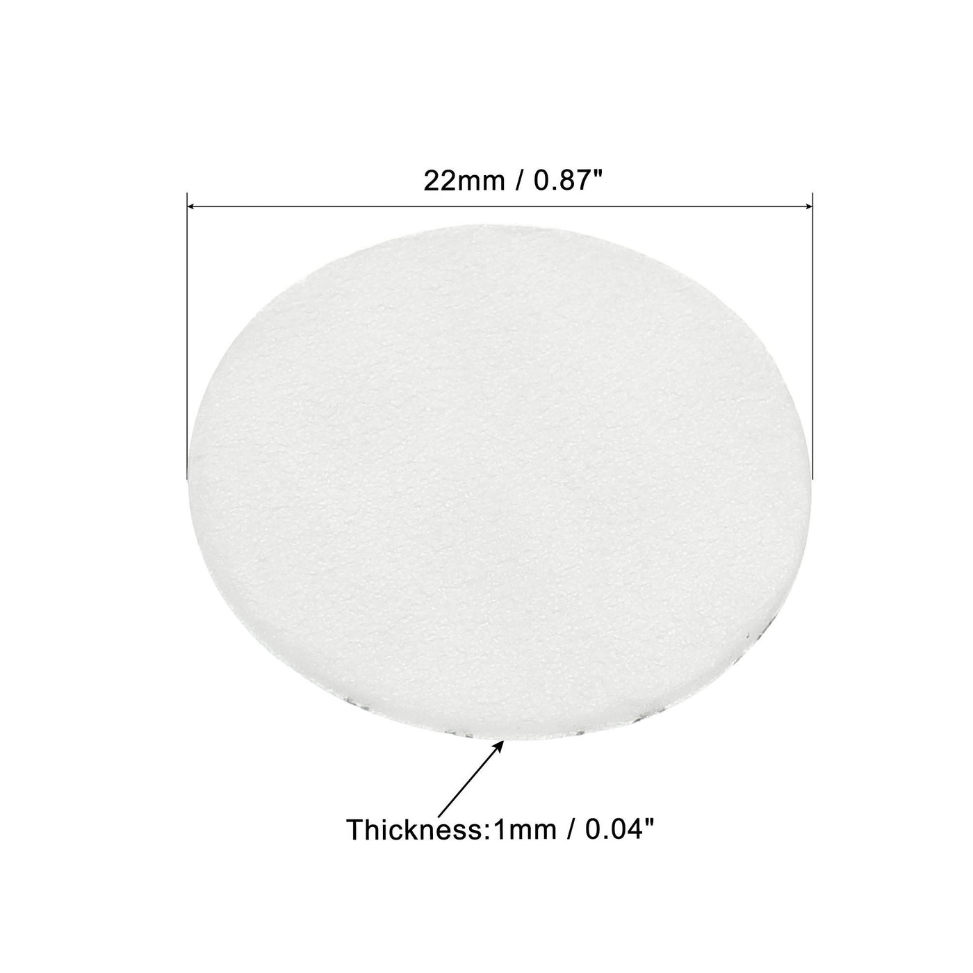 Harfington 22mm/0.87" Foam Lid Liner, 100 Pack PS Foam Resistant Tamper Pressure Sensitive Seal for Bottle Cap Liners Seals