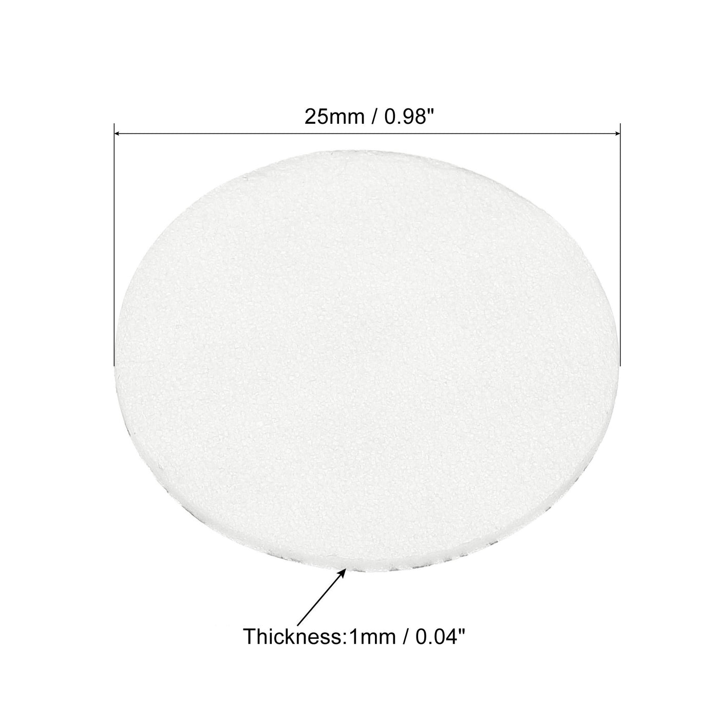 Harfington 25mm/0.98" Foam Lid Liner, 100 Pack PS Foam Resistant Tamper Pressure Sensitive Seal for Bottle Cap Liners Seals