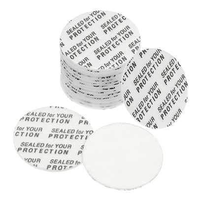 Harfington 25mm/0.98" Foam Lid Liner, 100 Pack PS Foam Resistant Tamper Pressure Sensitive Seal for Bottle Cap Liners Seals