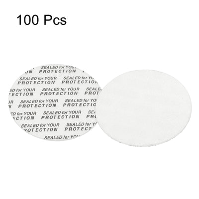 Harfington 39mm/1.54" Foam Lid Liner, 100 Pack PS Foam Resistant Tamper Pressure Sensitive Seal for Bottle Cap Liners Seals