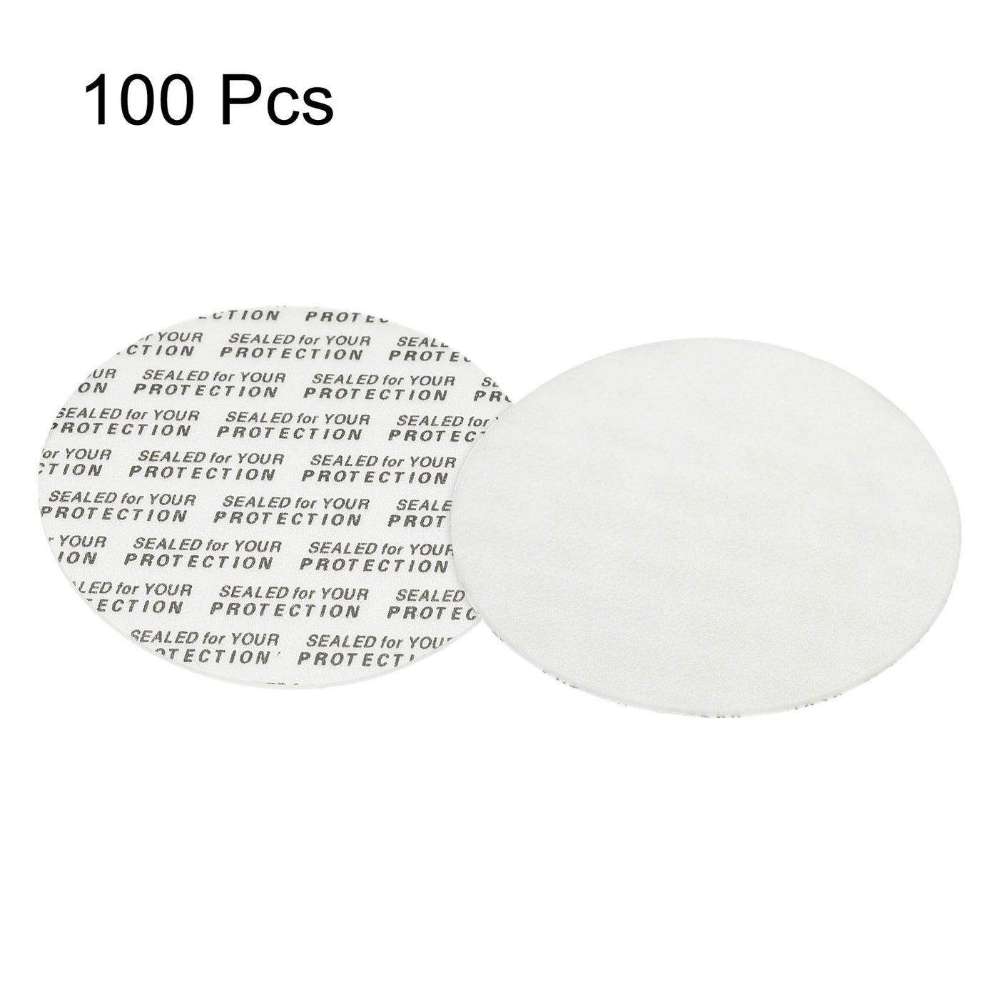 Harfington 50mm/1.97" Foam Lid Liner, 100 Pack PS Foam Resistant Tamper Pressure Sensitive Seal for Bottle Cap Liners Seals