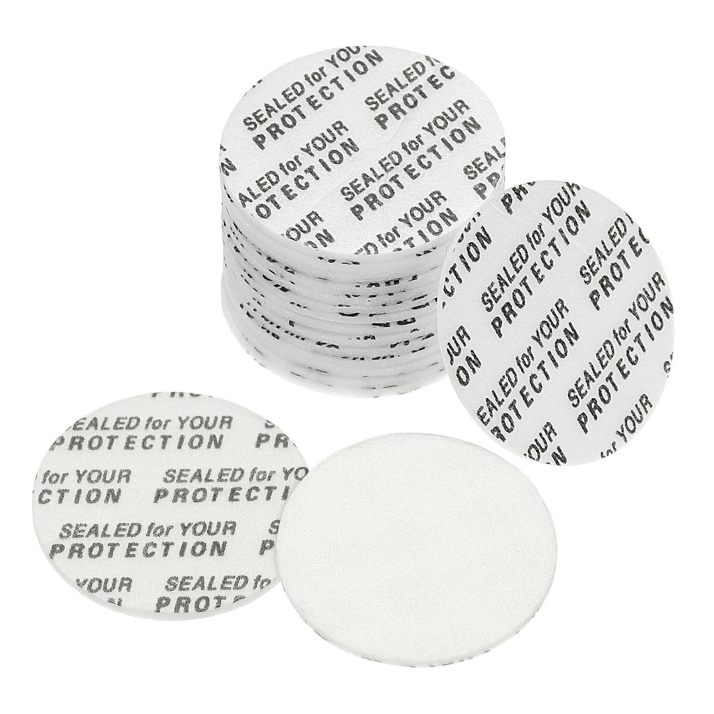 Harfington 24mm/0.94" Foam Lid Liner, 300 Pack PS Foam Resistant Tamper Pressure Sensitive Seal for Bottle Cap Liners Seals