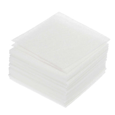 Harfington Soft Felt Sheets Self Adhesive Fabric Craft Sheets White 4 Inch x 4 Inch 42 Pcs