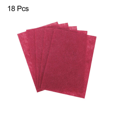 Harfington Soft Felt Sheets Fabric Craft Sheets Dark Red 6 x 4 Inch 18 Pcs