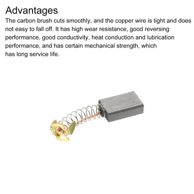 Harfington 4 Stück Kohlebürsten 20x12x5mm für Elektromotor Elektrowerkzeug Winkelschleifer Tisch Säge Ersatz Reparatur