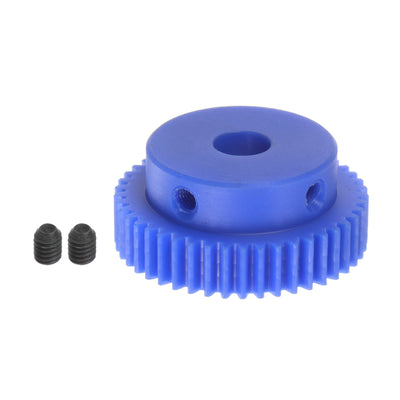 Harfington Spur Gear 10mm Inner Hole Step Gear 45T Mod 1 Plastic Motor Gear